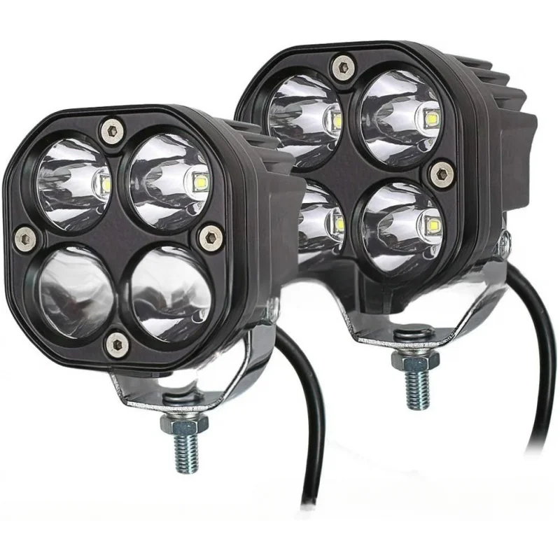 For Cars/Off-Road Motorcycles Amazon Hot-Selling Four-Leaf Clover 3-Inch 40W LED Work Light, Top-Mounted Spotlight
