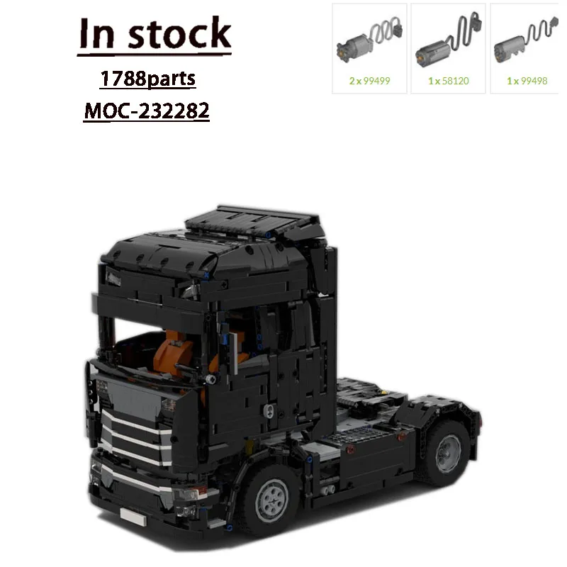

MOC-232282 New Electric S730 Truck Van Building Blocks Model 1788 PartsMOC Creative Boys Kids Birthday Building Blocks Toy Gifts