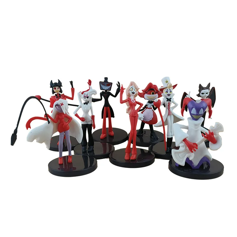 9pcs/set Cartoon Characters Action Figures Collectible Model Dolls PVC Figurines Desktop Decoration Car Ornaments Gift