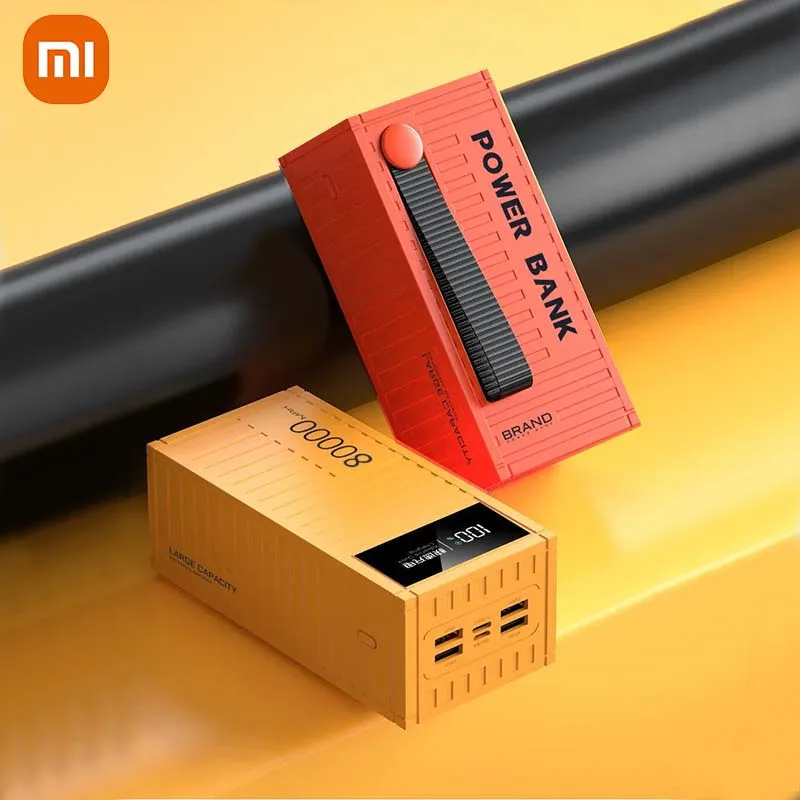 Xiaomi Container 200000mAh Large Capacity Portable Powerbank external Mobile Battery Charger External Power Bank For IPhone