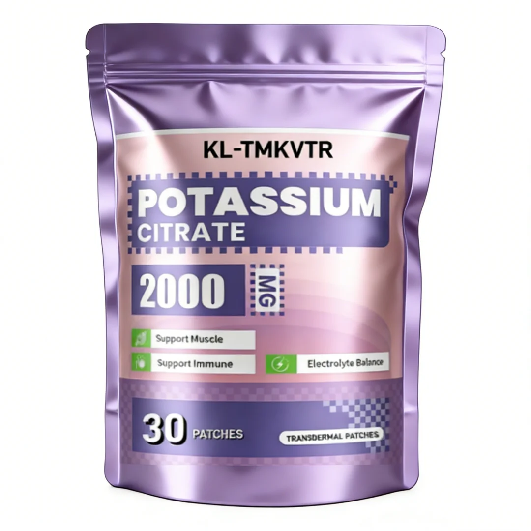 30 Patches Potassium Citrate Transdermal Patches for Men & Women,Support Muscle &Immune
