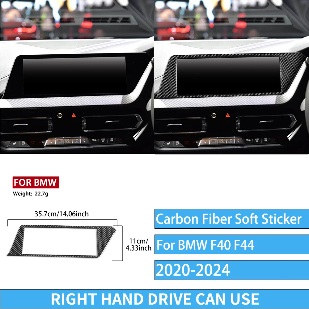 Echte carbon fiber auto-accessoires zwarte trim cover zachte sticker voor BMW 1/2 Serie F40 F44 2020 2021 2022 2023 2024