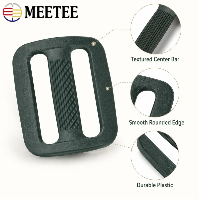 20/50Pcs 16-31mm Nylon Tri-Glide Buckle Backpack Webbing Slider Crossbody Strap Adjuster Travel Luggage DIY Hardware Accessories