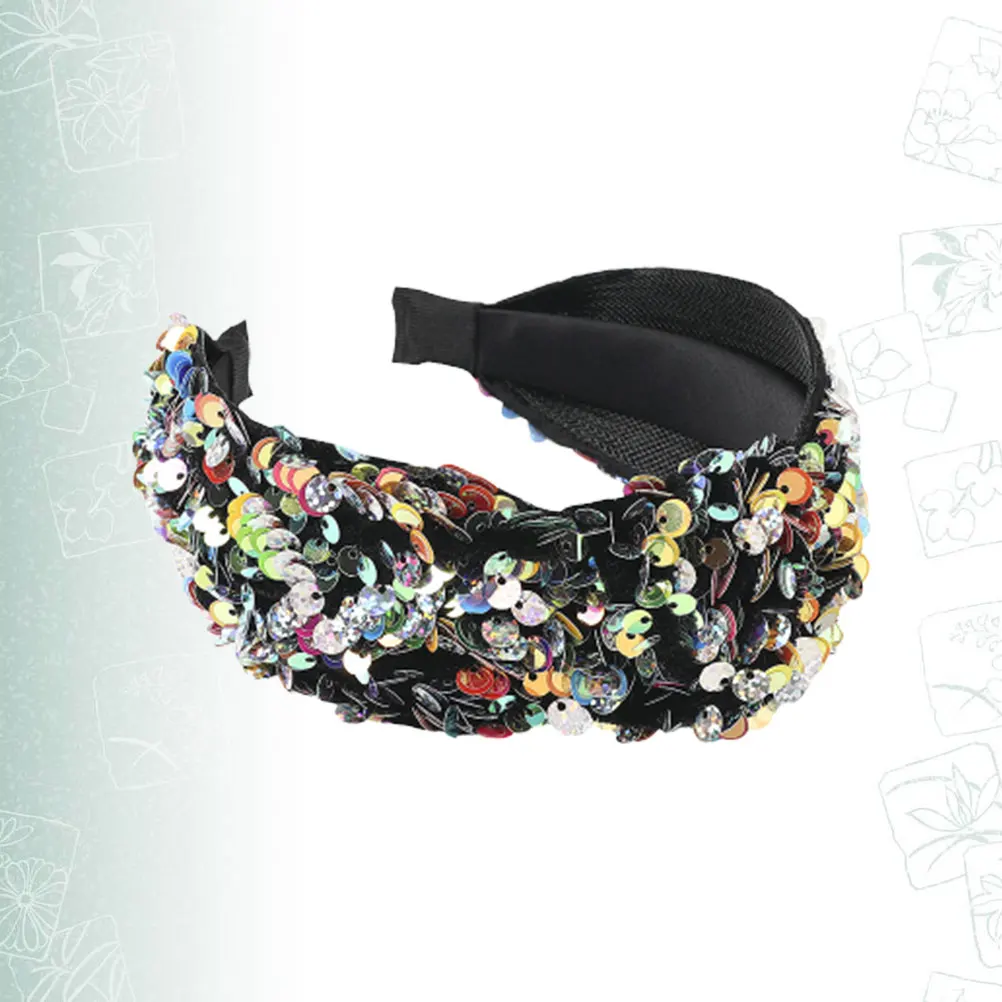 1 قطعة لغطاء الرأس خمر النساء أنيقة الشعر هوب كريستال عقال خمر عمامة خفيفة الوزن إكسسوارات الشعر #4