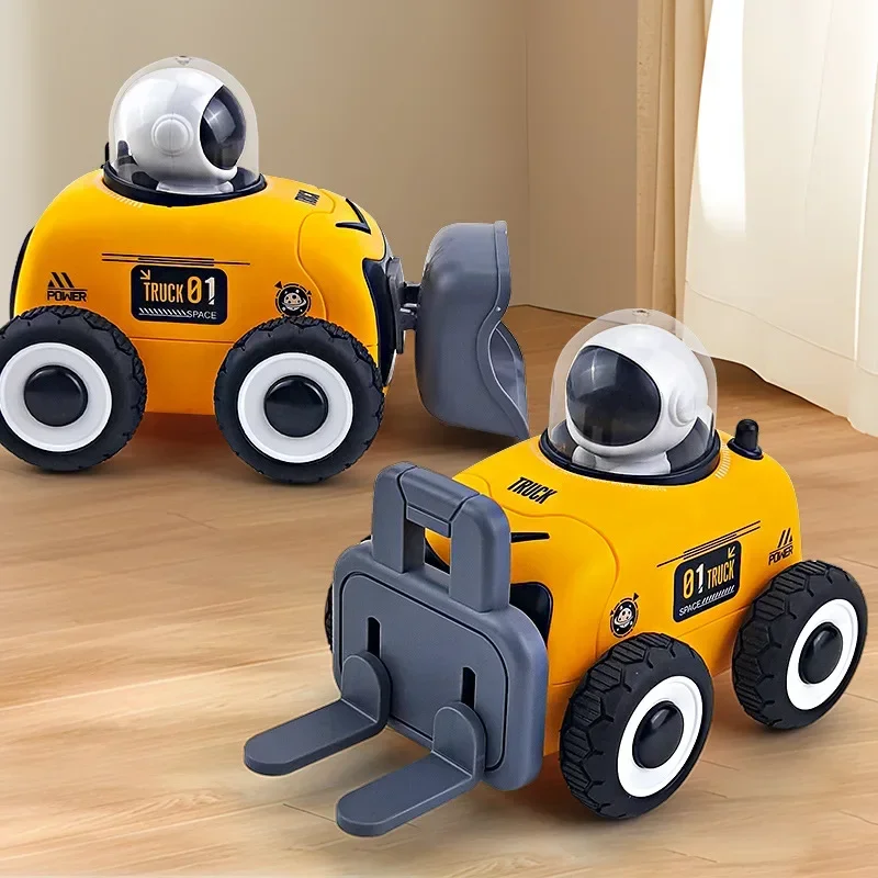 Coche teledirigido de juguete de dibujos animados para niños, coche teledirigido, excavadora de Radio Control, camión volquete, Bulldozer, coche eléctrico, juguetes para niños, regalo