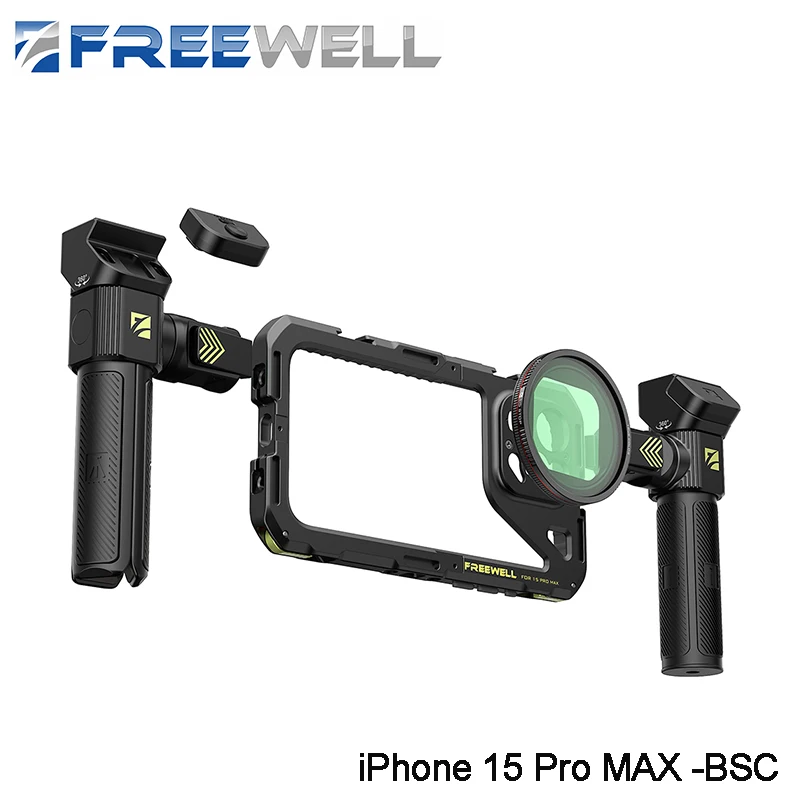 

Freewell Multifunction iPhone Genius Rig Cage Basic Kit for iPhone 15 Pro MAX Rig Case Recording Video Filmmaking Stabilizer