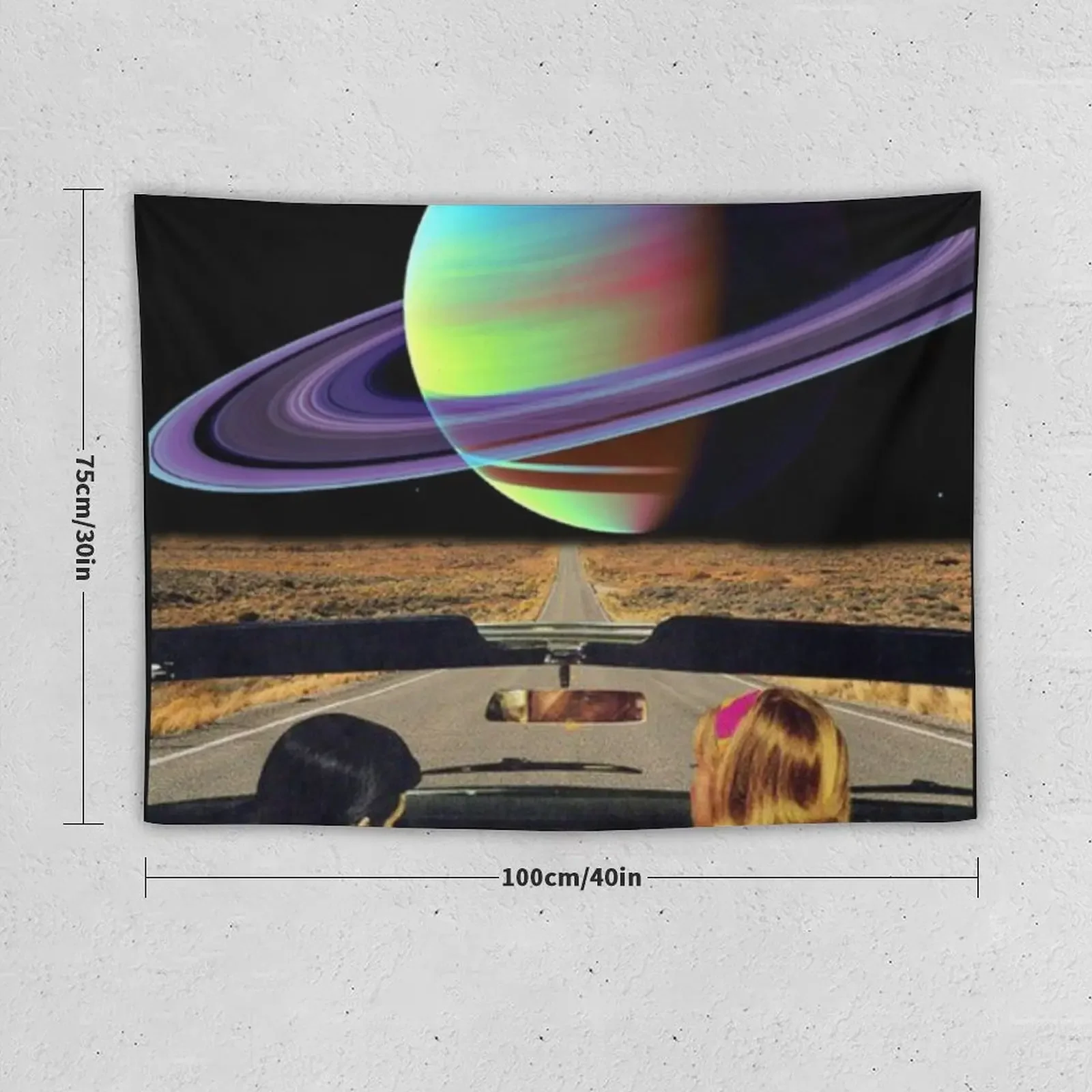 Saturn Drive Through Tapestry Tapete For The Wall Wall Hangings Decoration Cute Room Decor Kawaii Room Decor Tapestry