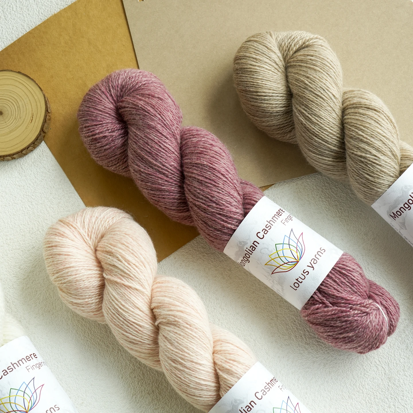 1 Skein 100% Mongolian Cashmere Yarn, Soft Fingering Hand Knitting Crochet Yarns for DIY Sweaters Shawl Scarves Baby Clothes