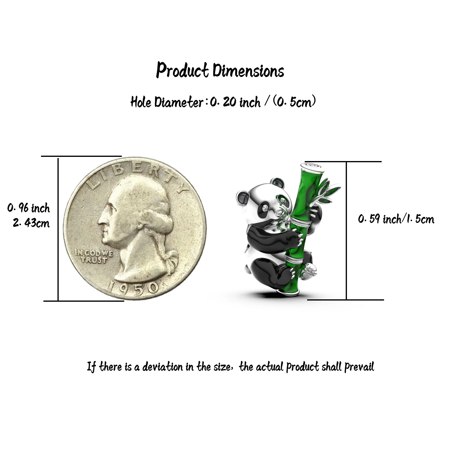 Manyilus 925 Sterling Silver Panda & Bamboo Charm for Original Bracelet & Necklace Enamel Cute Animal Jewelry Gift view 5