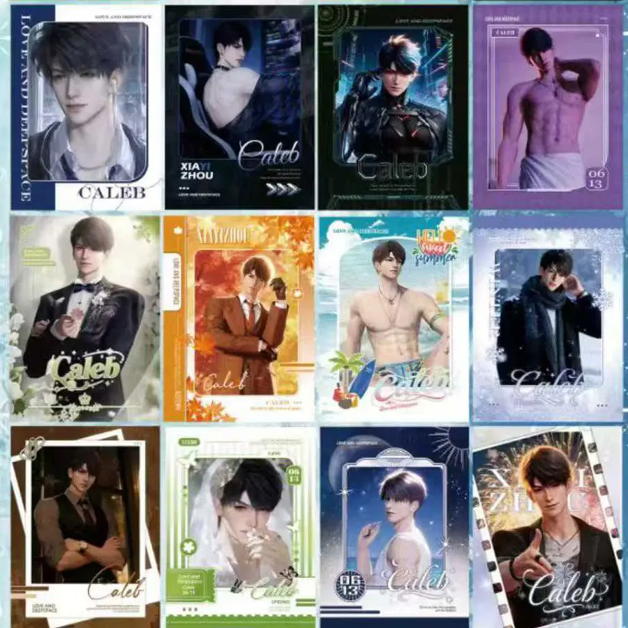 Коллекция карточек в стиле аниме «Любовь и глубокое пространство», складной дизайн для демонстрации коллекционных карточных игр премиум-класса