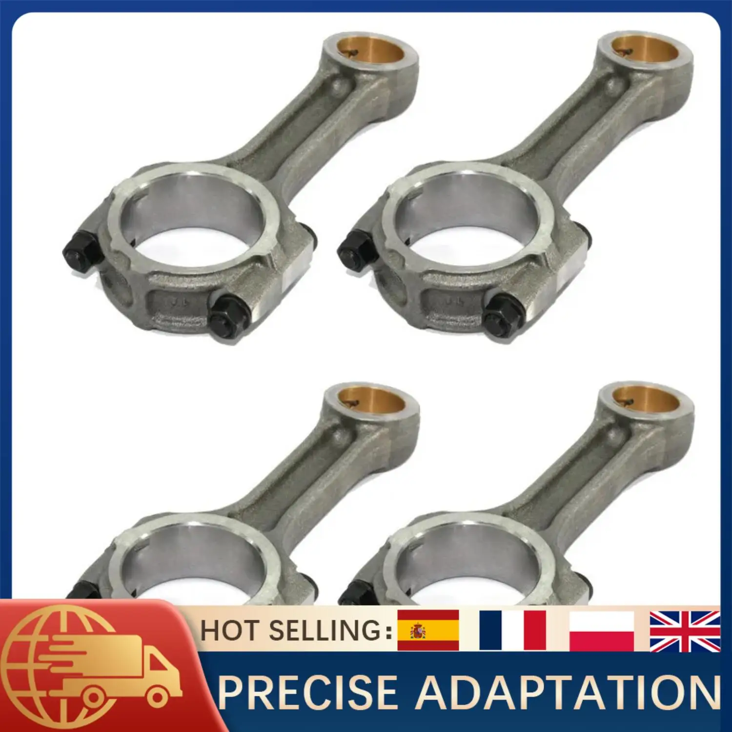 

Комплект шатунов из 4 шт. 23510-4A000 23510-4A500 23510-4A710 для двигателя Hyundai Starex Porter Kia Sorento Bongo 2.5L D4CB