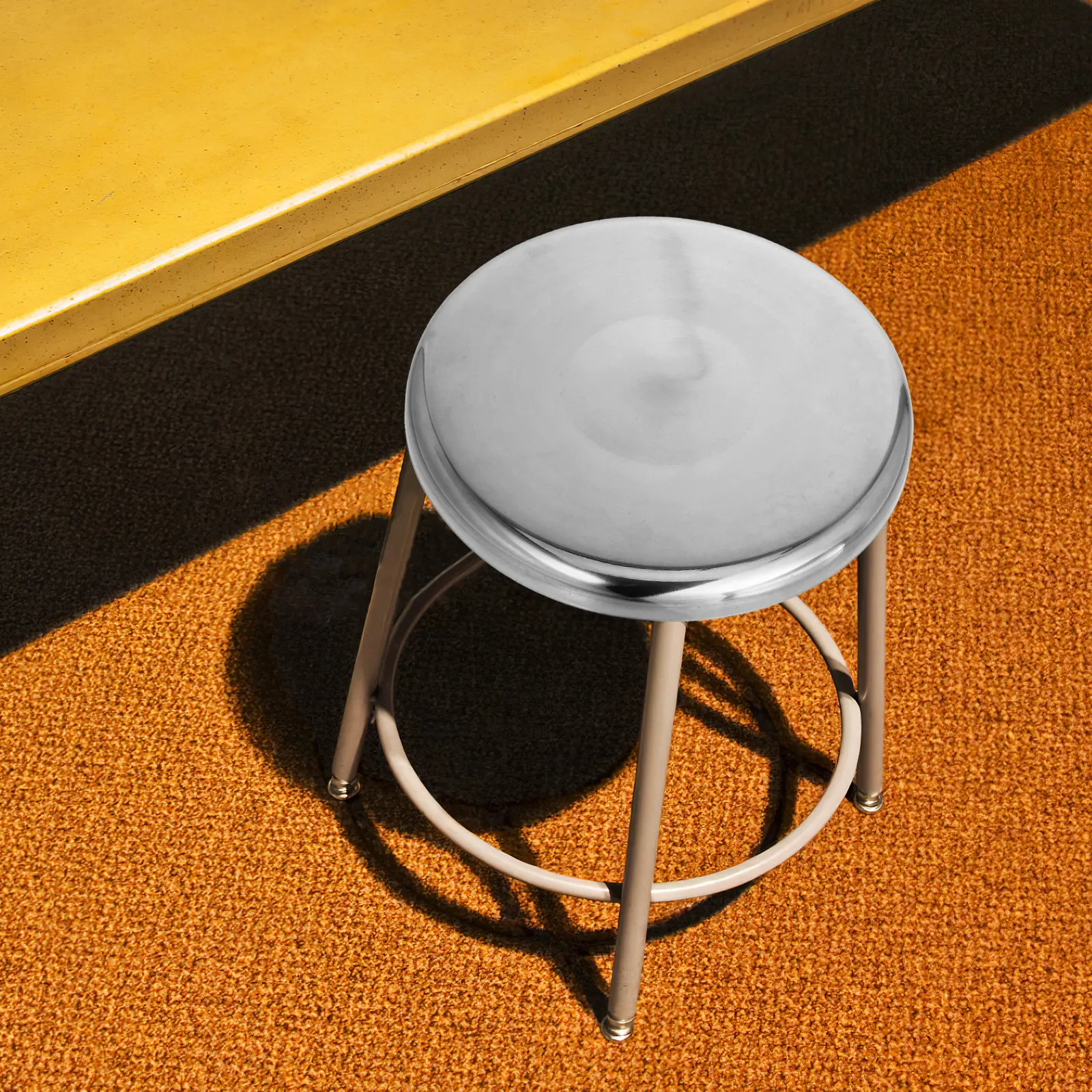 Home Bar Stools - Stainless Steel Round Stool Seat 29Cm