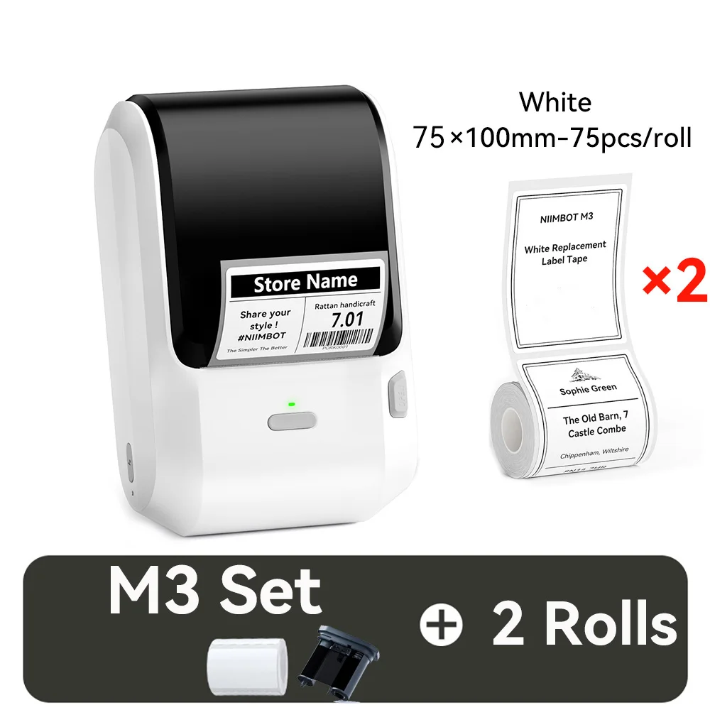 Niimbot M3 thermische overdracht labelprinter DIY barcode prijskaartje zelfklevende sticker labelmaker voor sieraden detailhandel parfum zakelijk