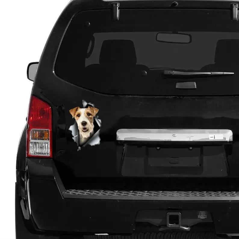 Funny Fox Terrier decal , Fox Terrier sticker, Fox Terrier magnet,car decal