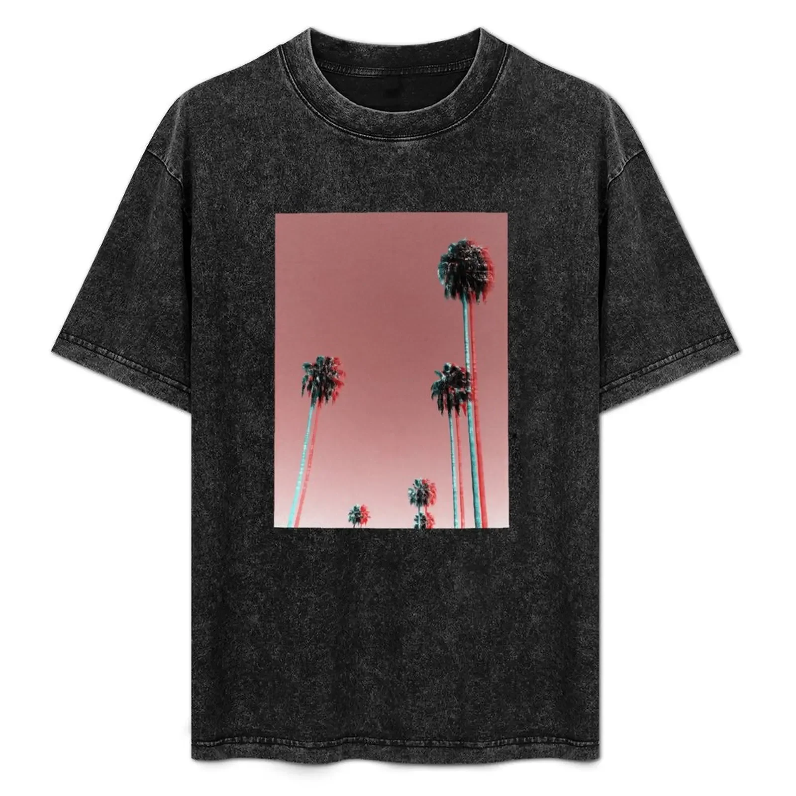 

Palm Tree T-Shirt graphic t shirts cotton graphic tees blue archive graphics mens workout shirts