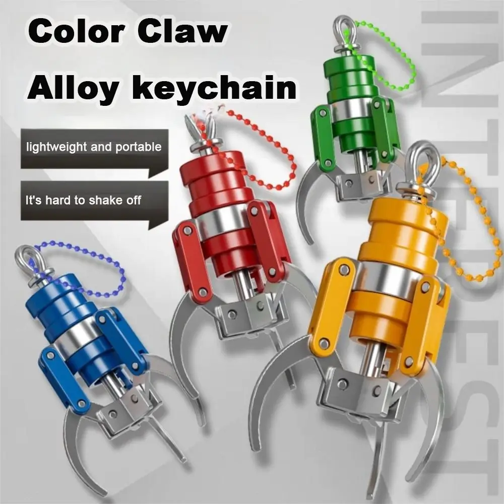 

New Simulated Doll Machine Grab-clip keychain Mini Plastics Grabber Keyring Pendant Color Claw Keychain Kids Birthday Gifts