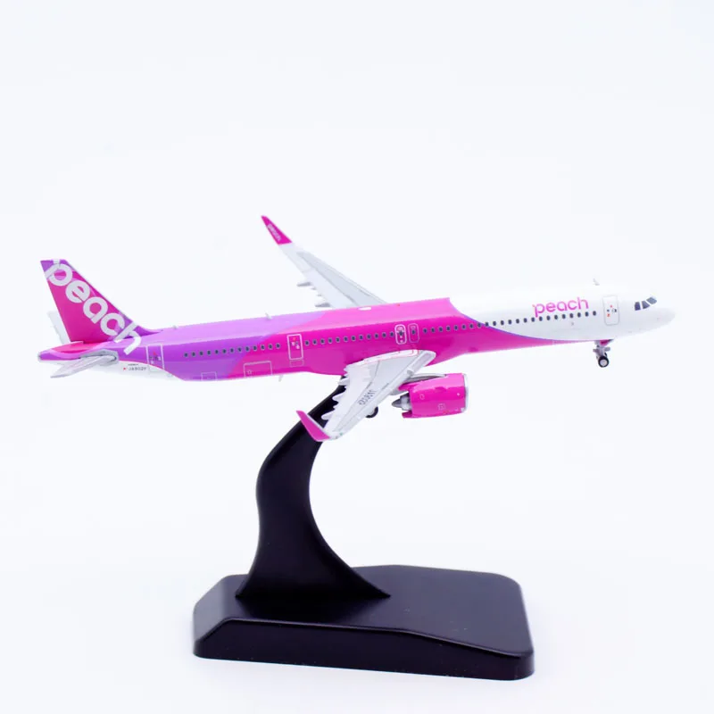 EW421N015 Liga Avião Colecionável Presente JC Asas 1:400 Peach Airlines Airbus A321neo Diecast Aeronave Jet Modelo JA902P