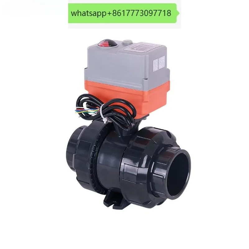Engineering Plastics PVC/PVDF Electric Ball Valve Corrosion Resistant Acid and Alkali Resistant Chemical Pipeline Electric Valve