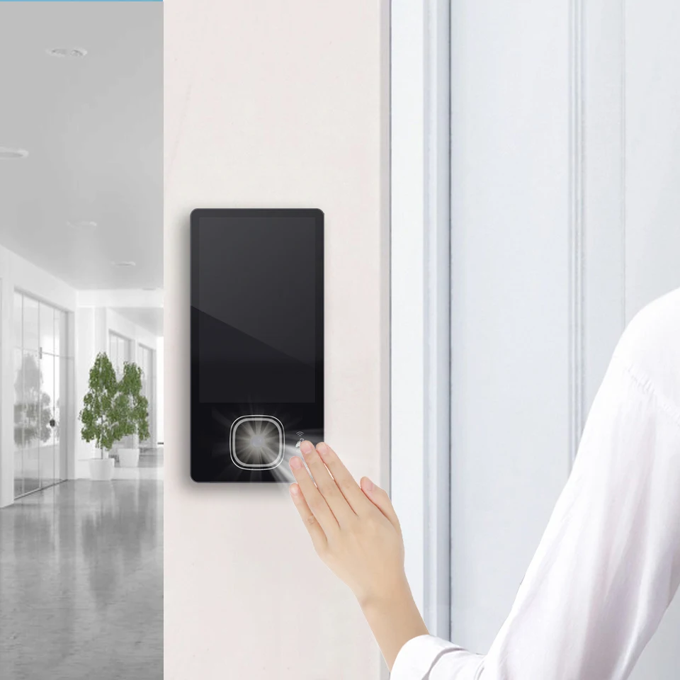 Three-in-One Biometric Access Control Enterprise Canteen Consumption Machine Card Swiping QR Code Scanning Palm Vein Recognition