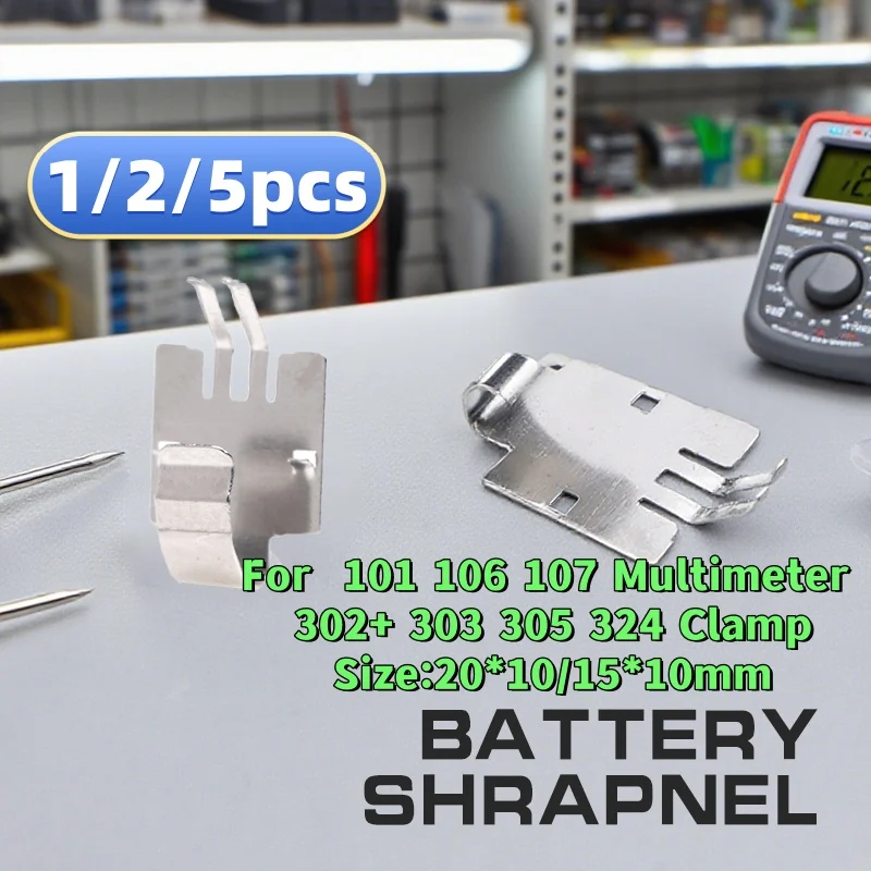For  101 106 107 Multimeter 302+ 303 305 324 Clamp Meter Replacement Multimeter Battery Shrapnel Contact Piece