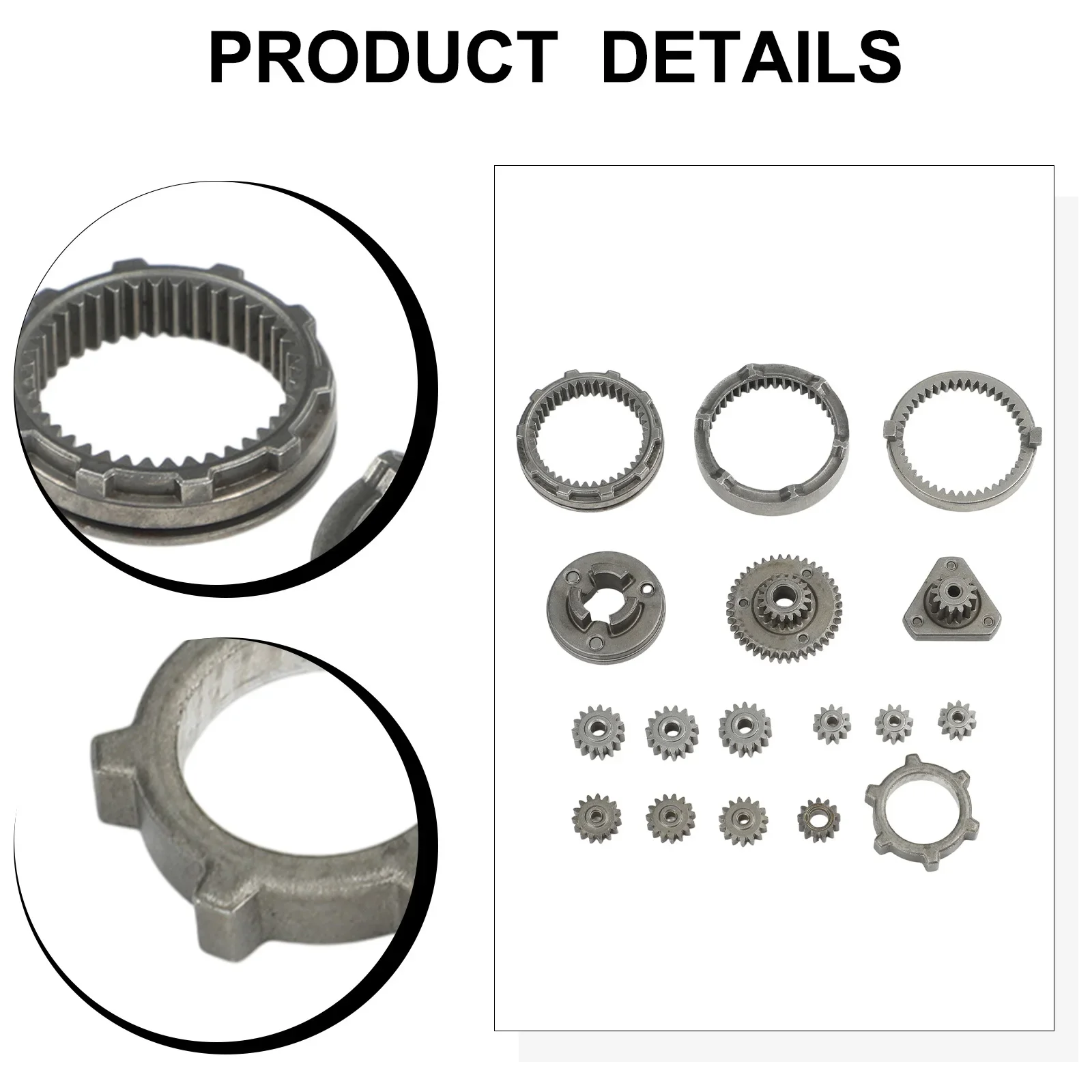 Reduction Set Brushless Drill Gear Precision Engineered Easy Installation Wear-resistant Sliver For Electric Drill