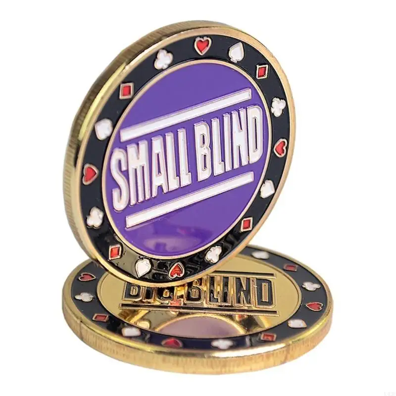 Elegant Button Cards Guard Protector Metal Coin Dealers Pucks Buttons Big Blind Small Blind Button