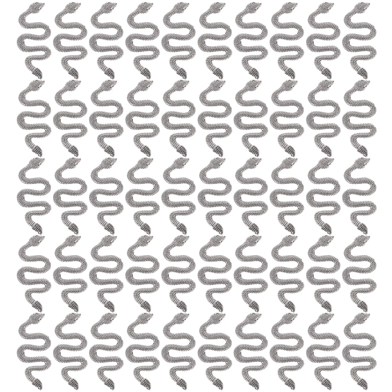 

50 Pcs Nail Art Accessories Snake Decor Cute Jewelry Decoration Charm Decorations Fancy Charms Alloy Dangling Embellishments
