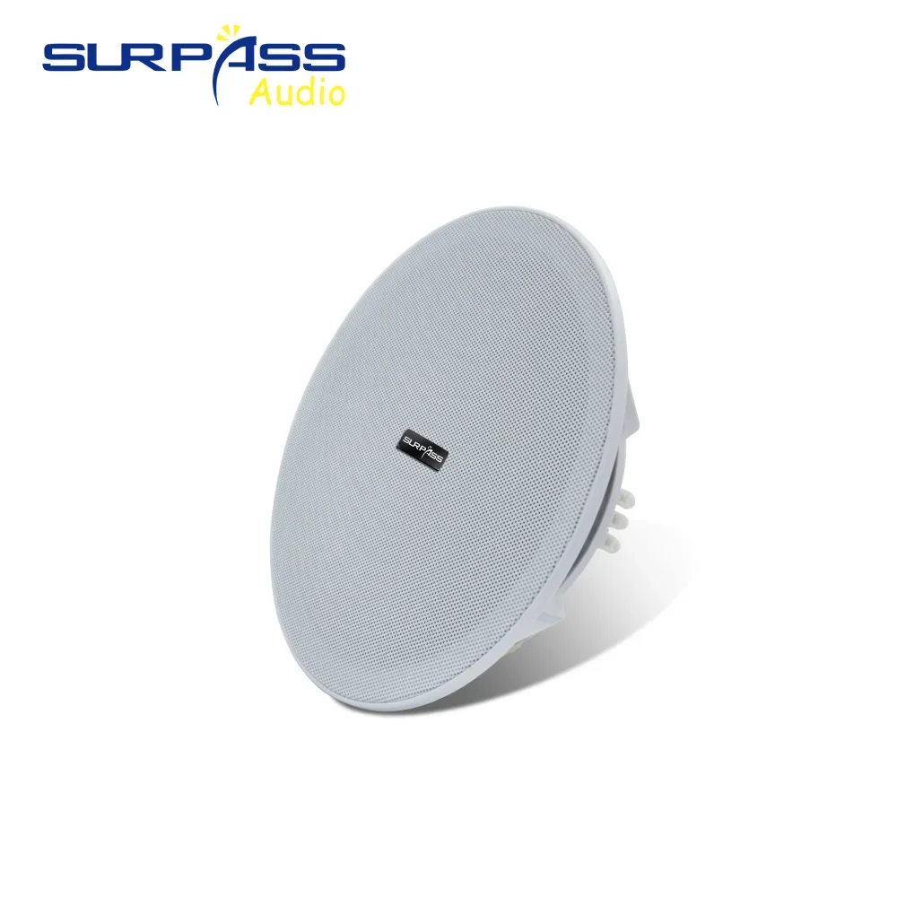 Smart Home Audio Sound System 8 Inch 8ohm 20W Passive Frameless Ceiling Speaker Full Range for Terrace Residential Bedroom