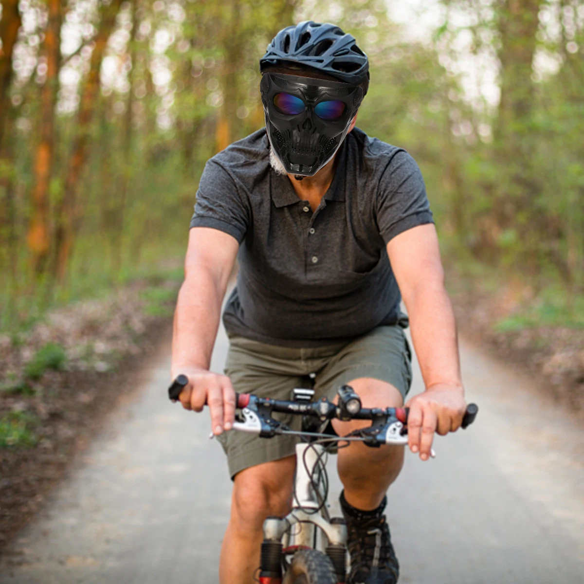 

Mask Outdoor Sports Duskproof Equipment Protective Skull High Elastic Sponge Face Protection