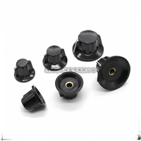 2PCS K18 Series Bakelite Knob Cap 25x20MM 30x19MM 39x22MM Aperture 6MM Potentiometer Knob Cap Band Switch Handle Knob Cap