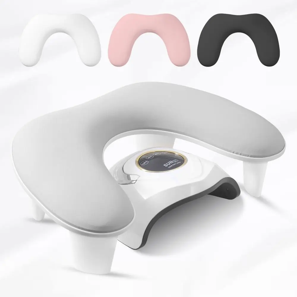 

Height Adjustable Nail Art Hand Pillow PU Surface Detachable Brackets U-Shaped Nail Arm Rest Non-slip Comfortable
