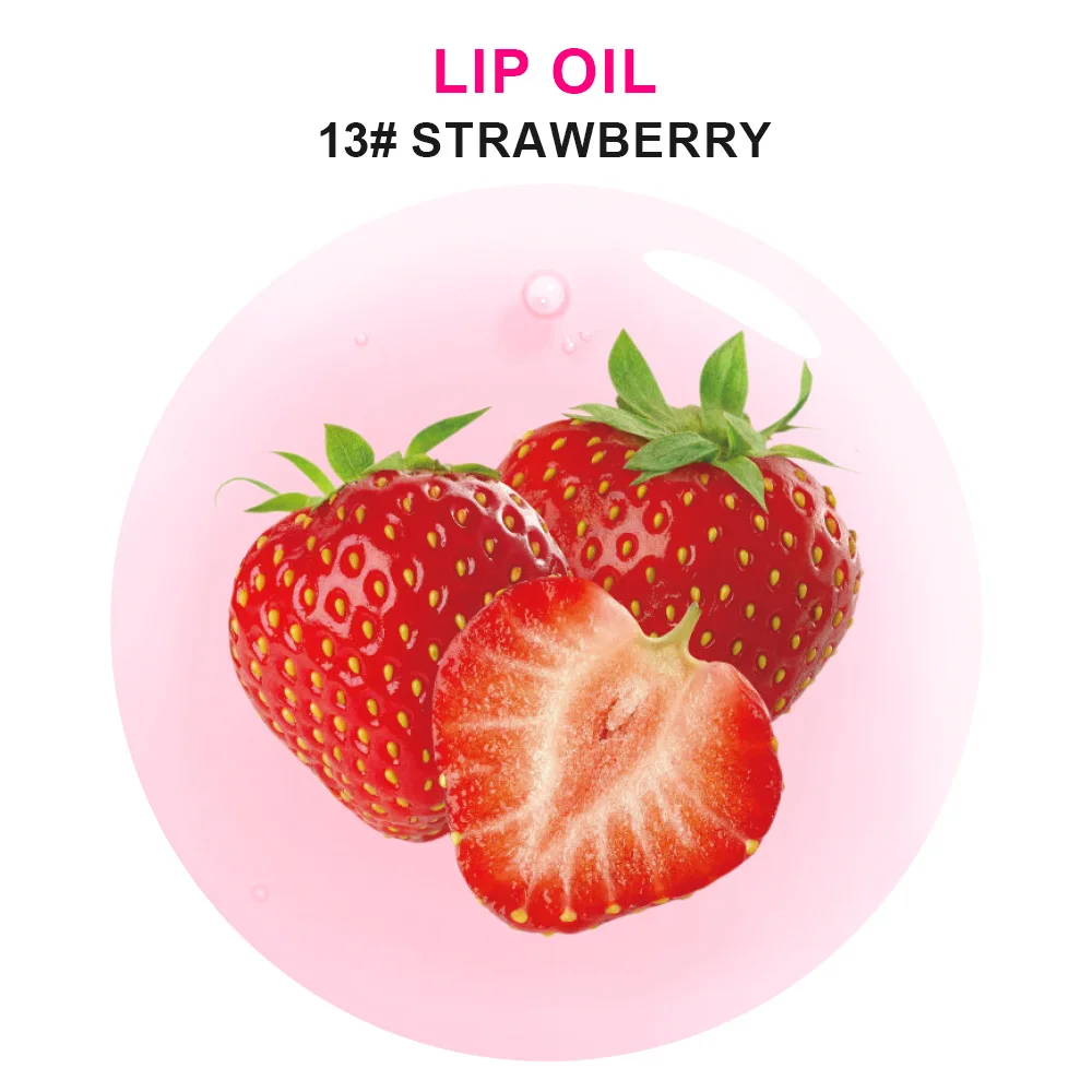 フルーツフレーバー栄養と癒しの水光沢ミラーリップグレーズ、保湿リップオイルリップケア