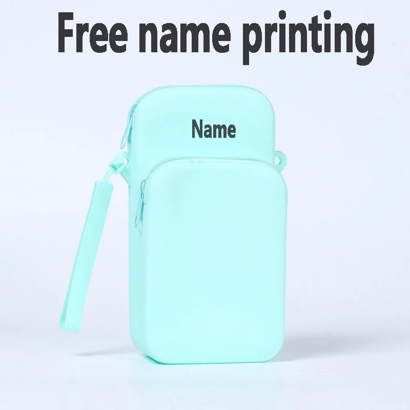 

Silicone Goddess Phone Bag Double layer Waterproof Large Capacity Crossbody Bag Free Printing Name Makeup Wallet Personalized Cu