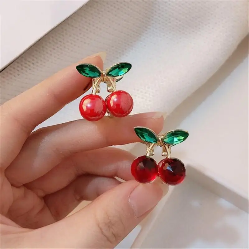 m6cd حلوة وحشيات الكرز شكل الكرز مقطع 2pcs المعادن مخلب مقطع قوي hamp