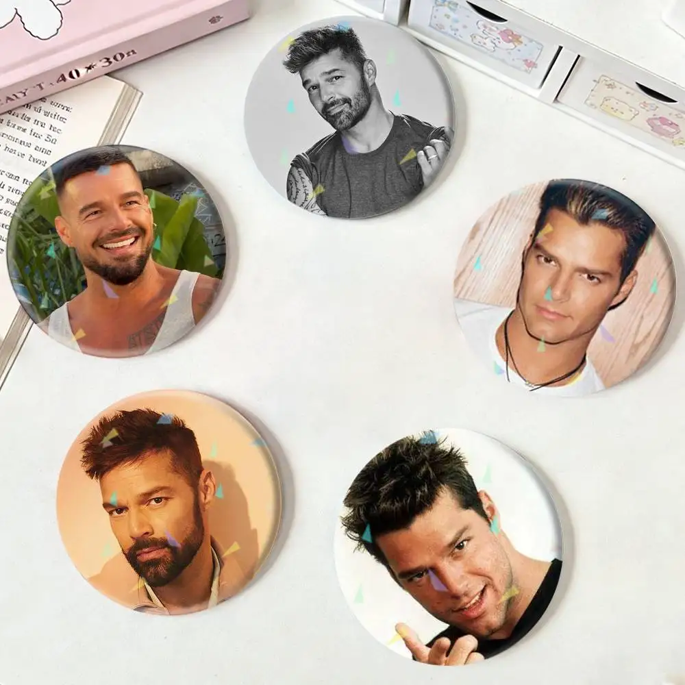 

R-Ricky Martin Badges Niche Design Brooch for Backpack Lapel Pins Creative Accessories