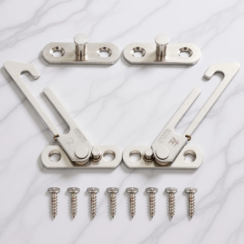 

1Set Sliding Window Restrictor Stainless Steel Safety Lock Stopper for Child Window Security Safety Lock Limiter