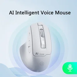 Mouse vocale AI Wireless Bluetooth Dual-mode ricaricabile silenzioso intelligente controllo vocale digitazione Office Home Mause Laptop