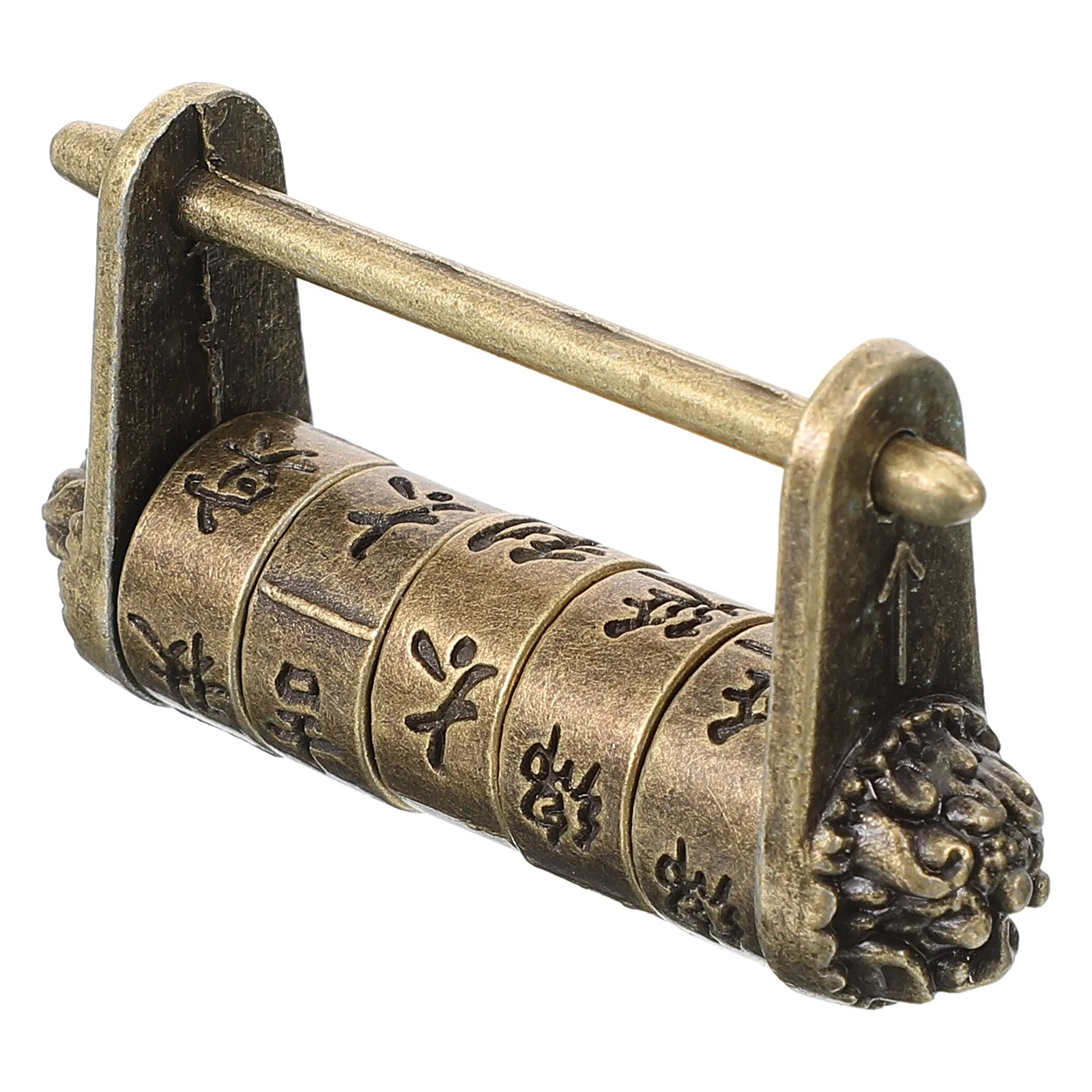 كلمة المرور الكلاسيكية الصغيرة قفل صيني قفل معدني الرجعية للمجوهرات صندوق خزانة درج حقيبة الأمن خمر