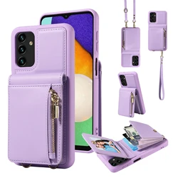 Zipper Leather Phone Case For Samsung Galaxy S24 Ultra S24 plus S24 S23 FE S22 S21 Z Flip 5 Z Fold 5 Z Fold 6 Z Flip 6 S25 Plus