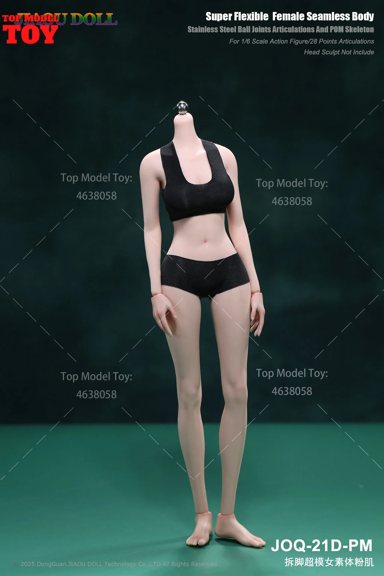 JIAOU DOLL JOQ-21D 1/6 Seamless Female Body Detachable Foot