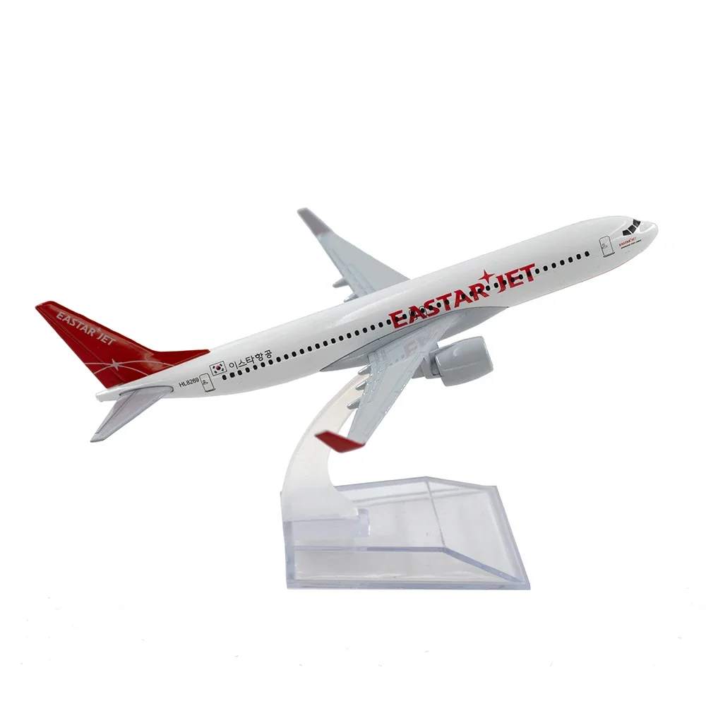 Масштаб 1/400 самолета Boeing 737 Eastar Jet Air 16 см, сплав самолета B737, модель игрушки для детей, коллекция рождественских подарков