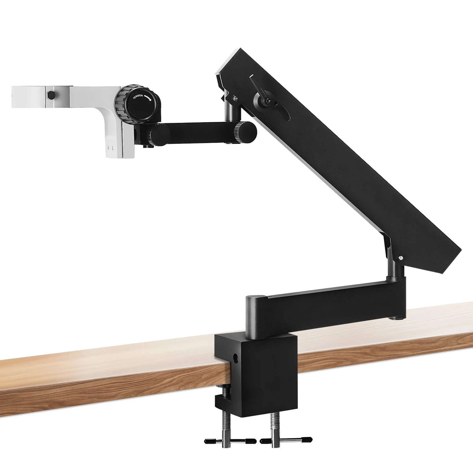 

Extension Articulating Clamp Holder Bracket Arm Adjusted Up and Down Articulating-Arm Boom Stand for Binocular Stereo Microscope