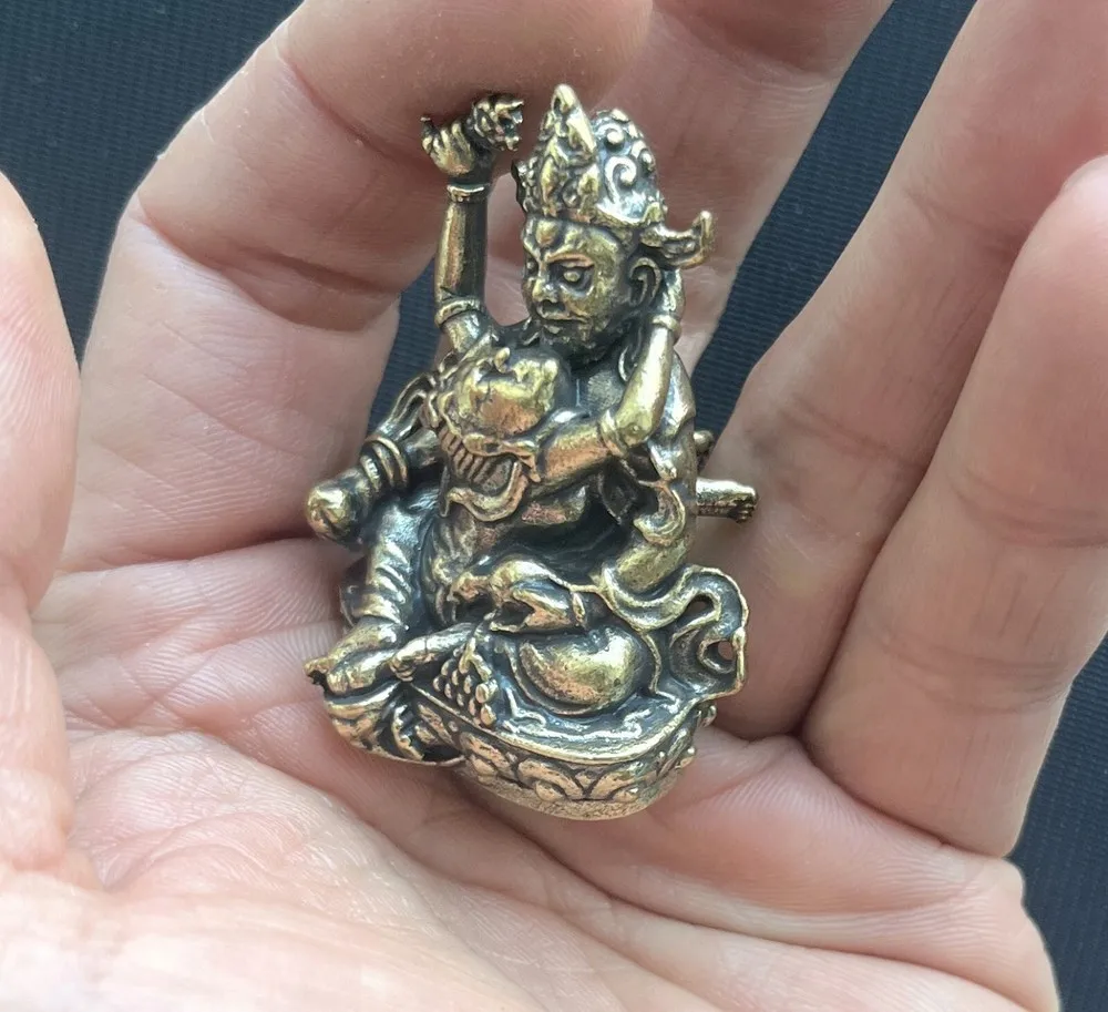 Hevajra Yab-Yum Happy Sex Buddha Statue Brass Tibet Tantra Buddhism Temple