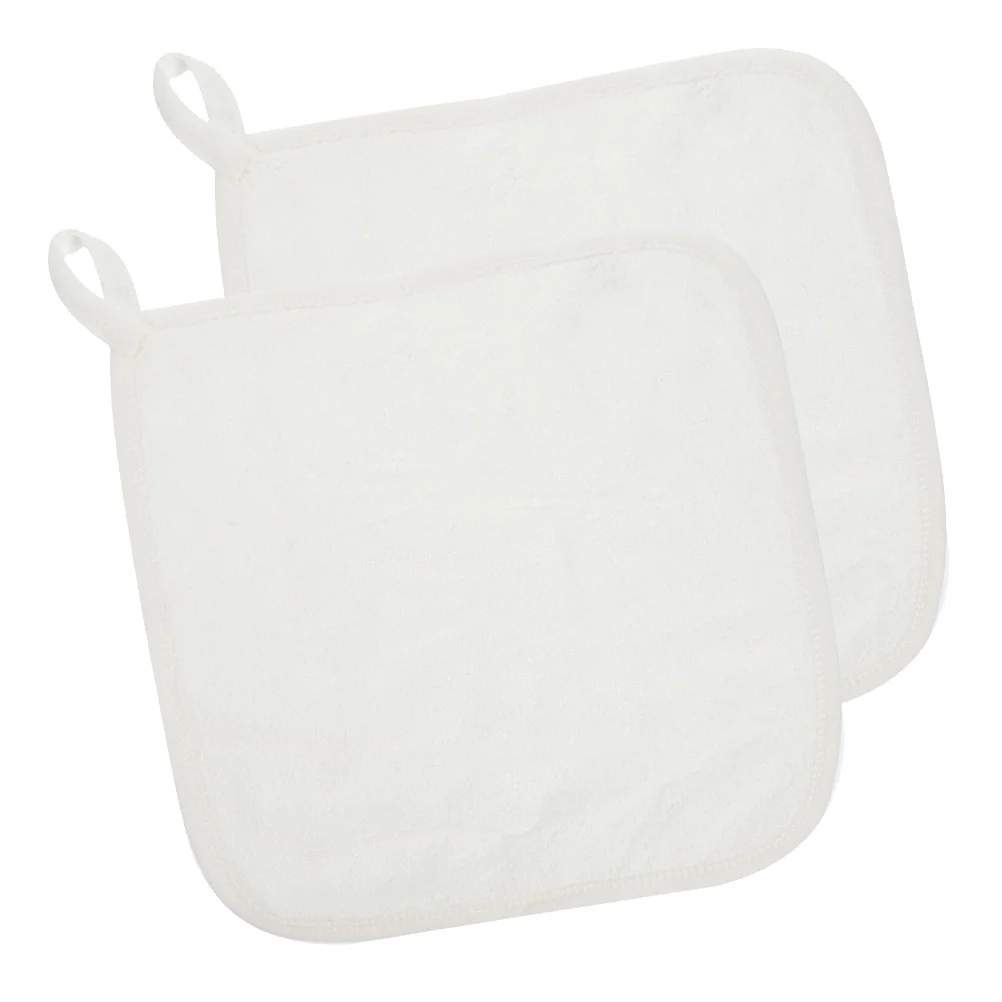 

2Pcs Baby Towels Newborn Washcloths Soft Water Absorbent Multi-Purpose Square Towels Baby Washcloths Face Towel for Newborn