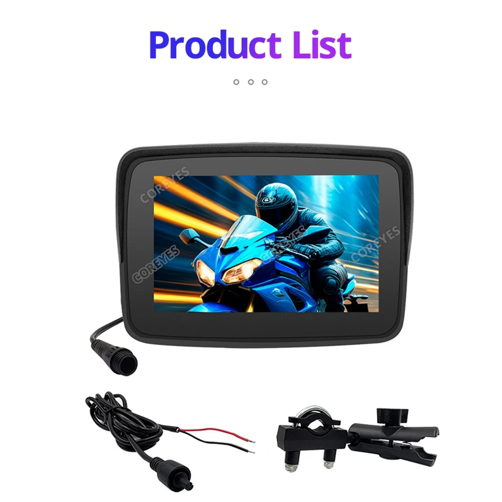 COREYES 508T motorfiets scherm Carplay Moto navigatie waterdicht scherm Xadv draagbare motorfiets draadloze Android Auto Monitor