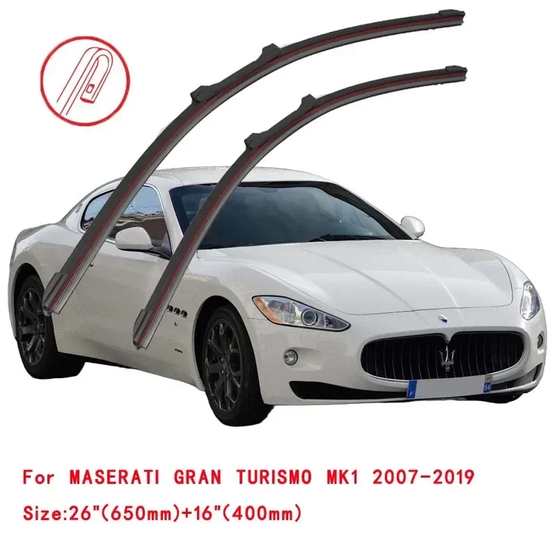 For MASERATI GRAN TURISMO 2007 2009 2017 2019 2021 2023 Windscreen Windshield Brushes Accessories Washer Car Front Wiper Blade