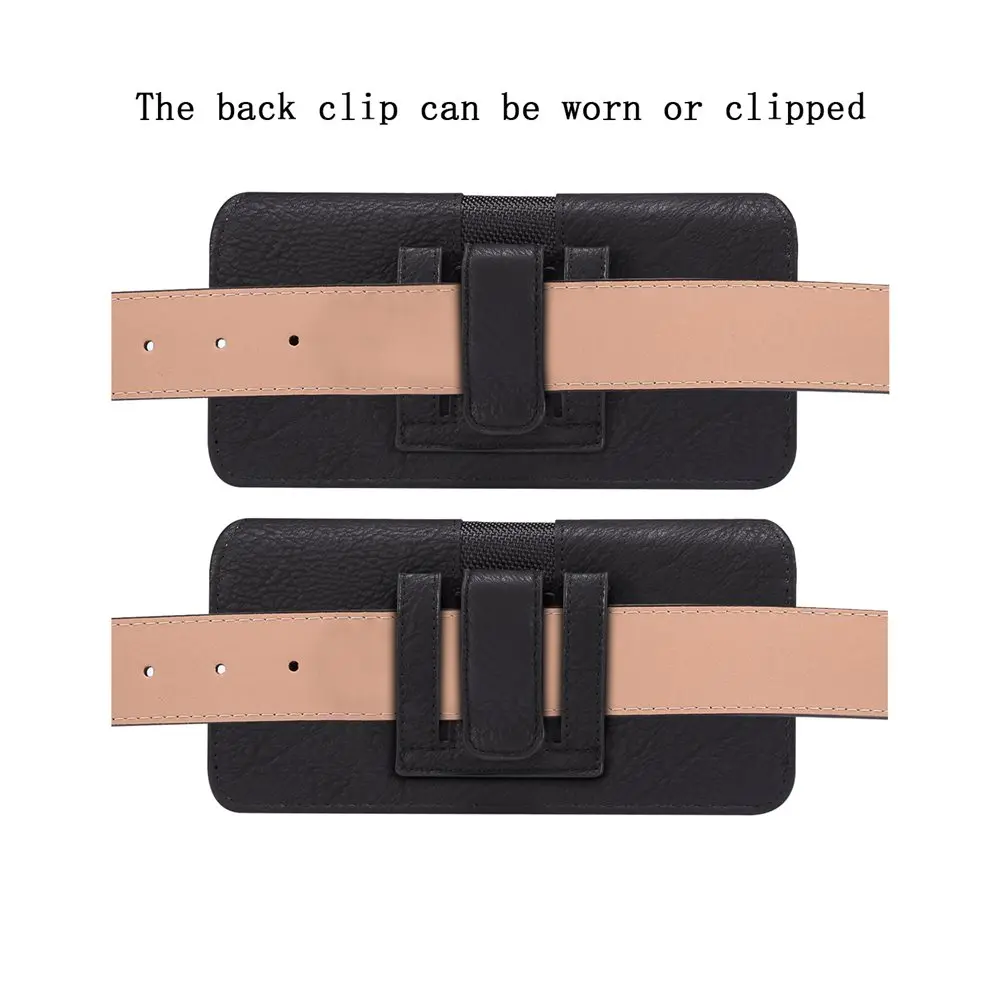 Universal Retro Leather Belt Clip Holster Phone Pouch Case for Xiaomi Redmi Note 13 12 11 10 9 Pro Plus Magnetic Waist Bag