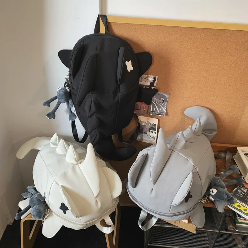 حقيبة ظهر Shark للرجال والنساء، علامة تجارية عصرية، تصميم متخصص، شخصية، قبيحة، لطيفة، حقيبة ظهر إبداعية