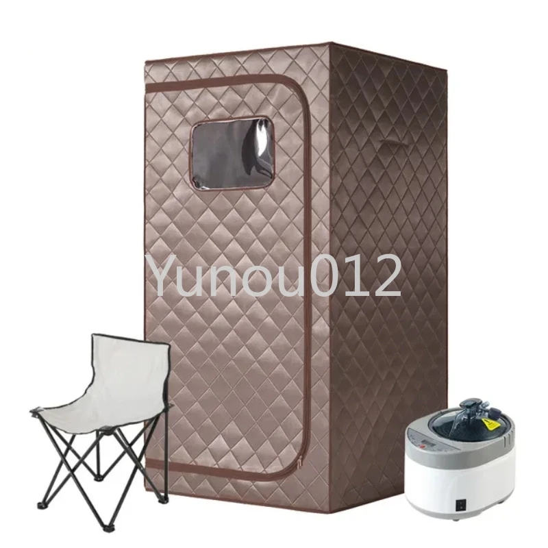 Full Body Home Steam Sauna Set 4L Large Steam Pot One Person Sauna Spa with Time Temperature Remote