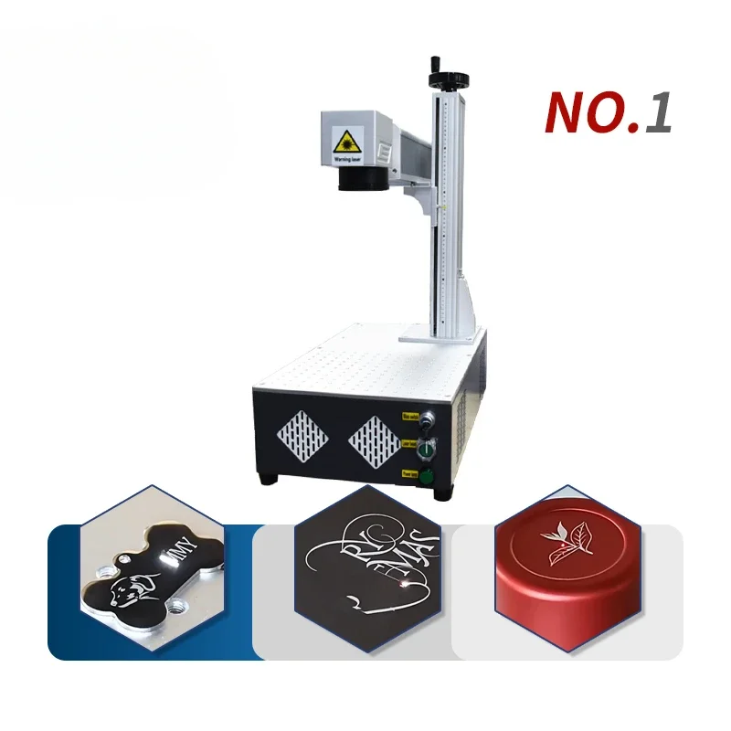 

JPT Split Fiber 3D Metal Laser Marking Machines With Rotary Gold Silver Ring I For Metal 30w 50w Fiber Laser Marking Machine